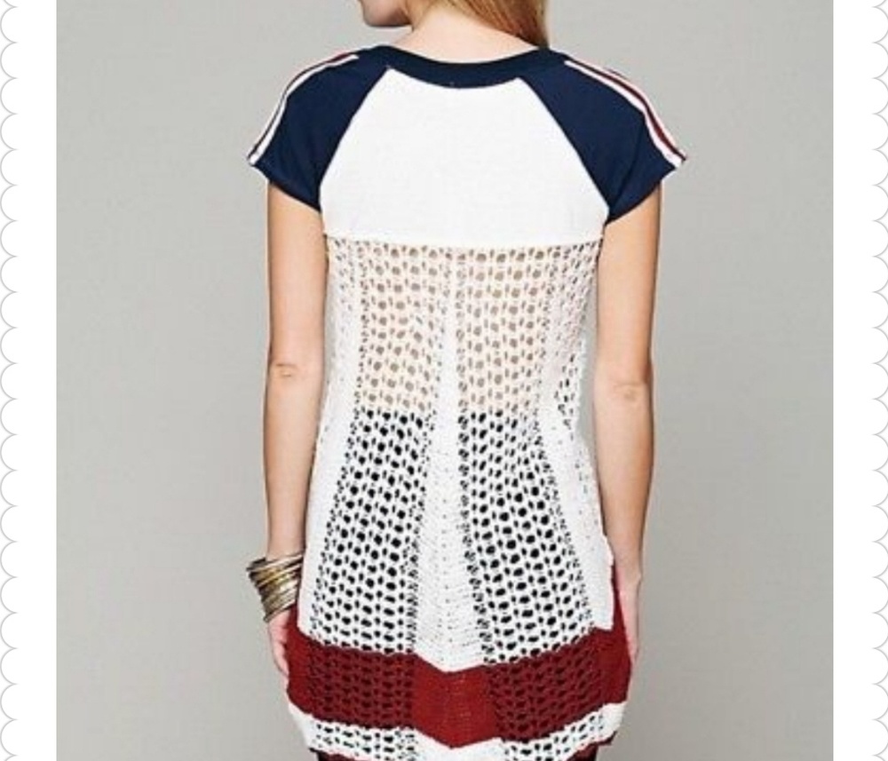 SOLD FP Mustang Band Crocheted Back Tee - Picture 2 of 7